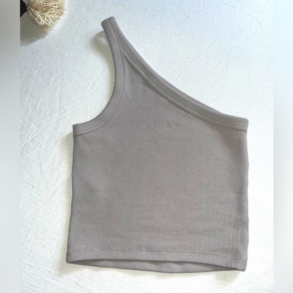 Abercrombie one shoulder crop